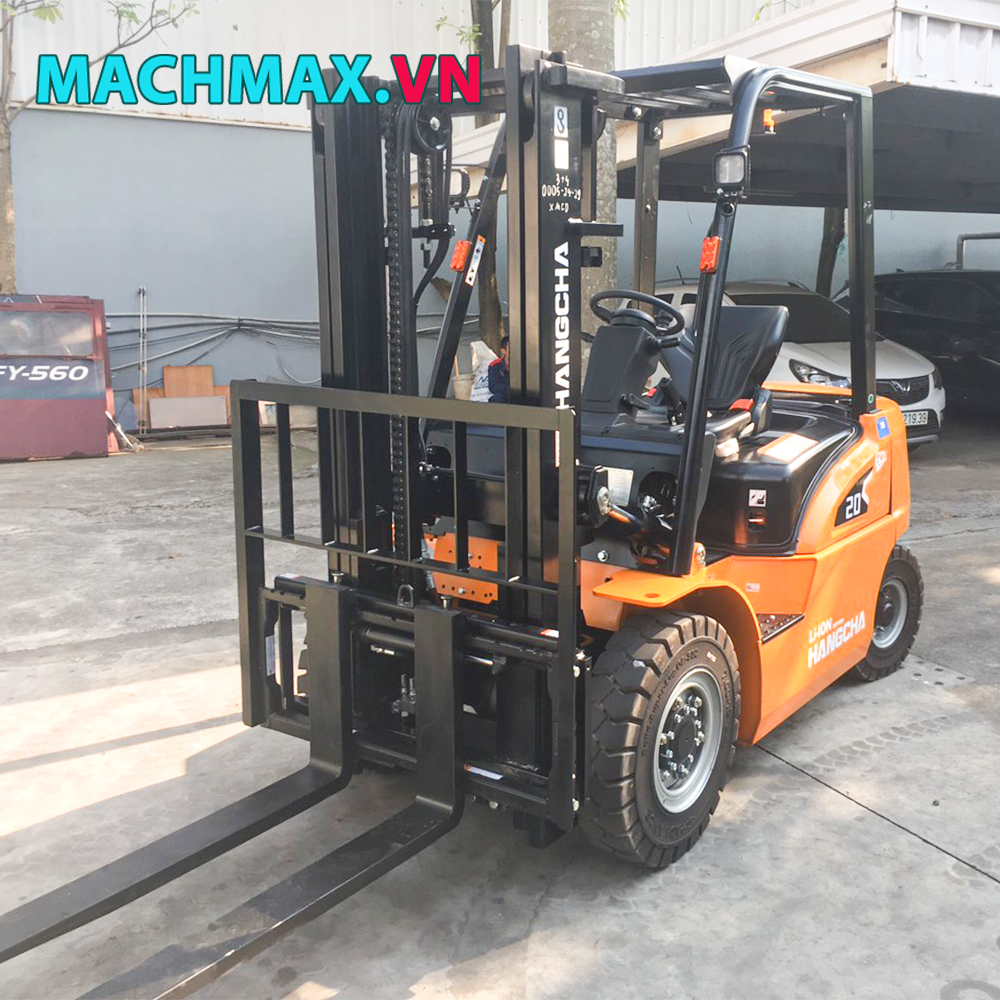 Xe nâng điện 2 tấn 4 bánh nâng hàng hóa Hangcha Xe nâng điện 2 tấn 4 bánh nâng hàng hóa Hangcha