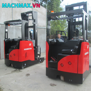 Xe nâng điện reach truck ngồi lái chính hãng