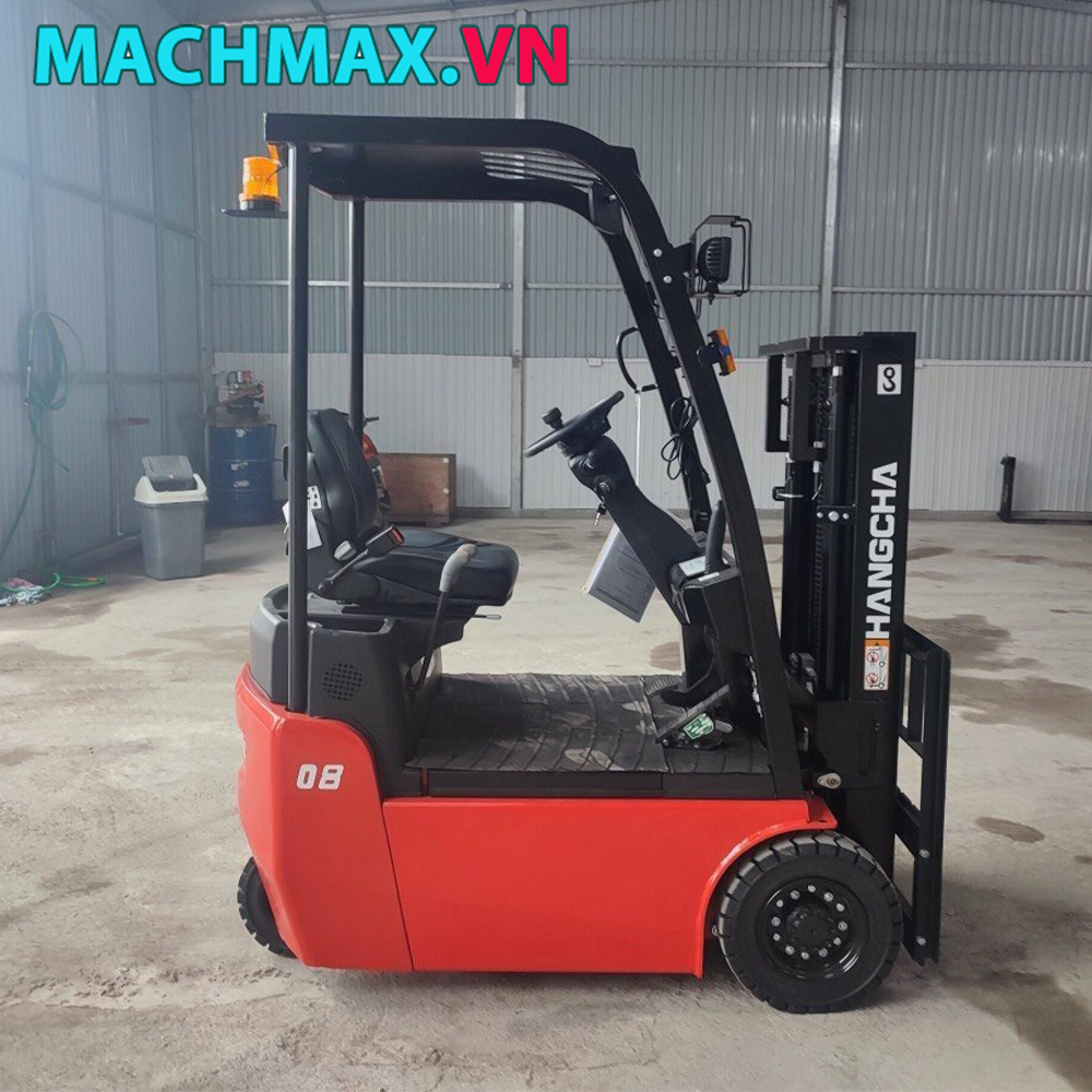 Xe nâng điện 3 bánh 0.8 tấn mini chính hãng giá tốt
