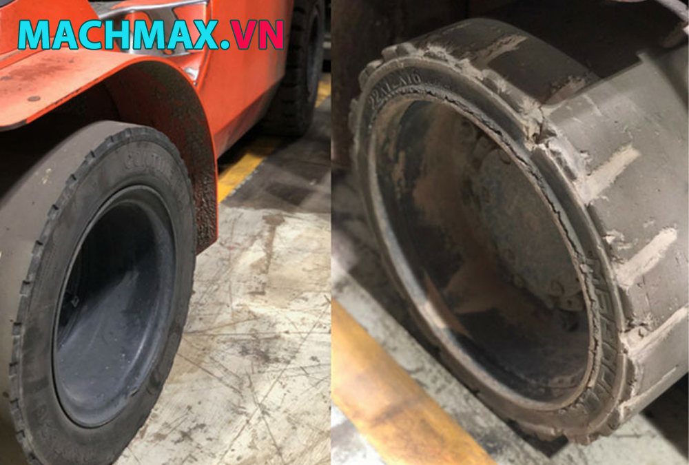 Tại sao thay lốp xe nâng mới và cũ